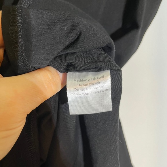 Princess Polly Black Puff Sleeve Ruffle Hem Mini Dress Square Neck Size US 2 - Picture 6 of 8